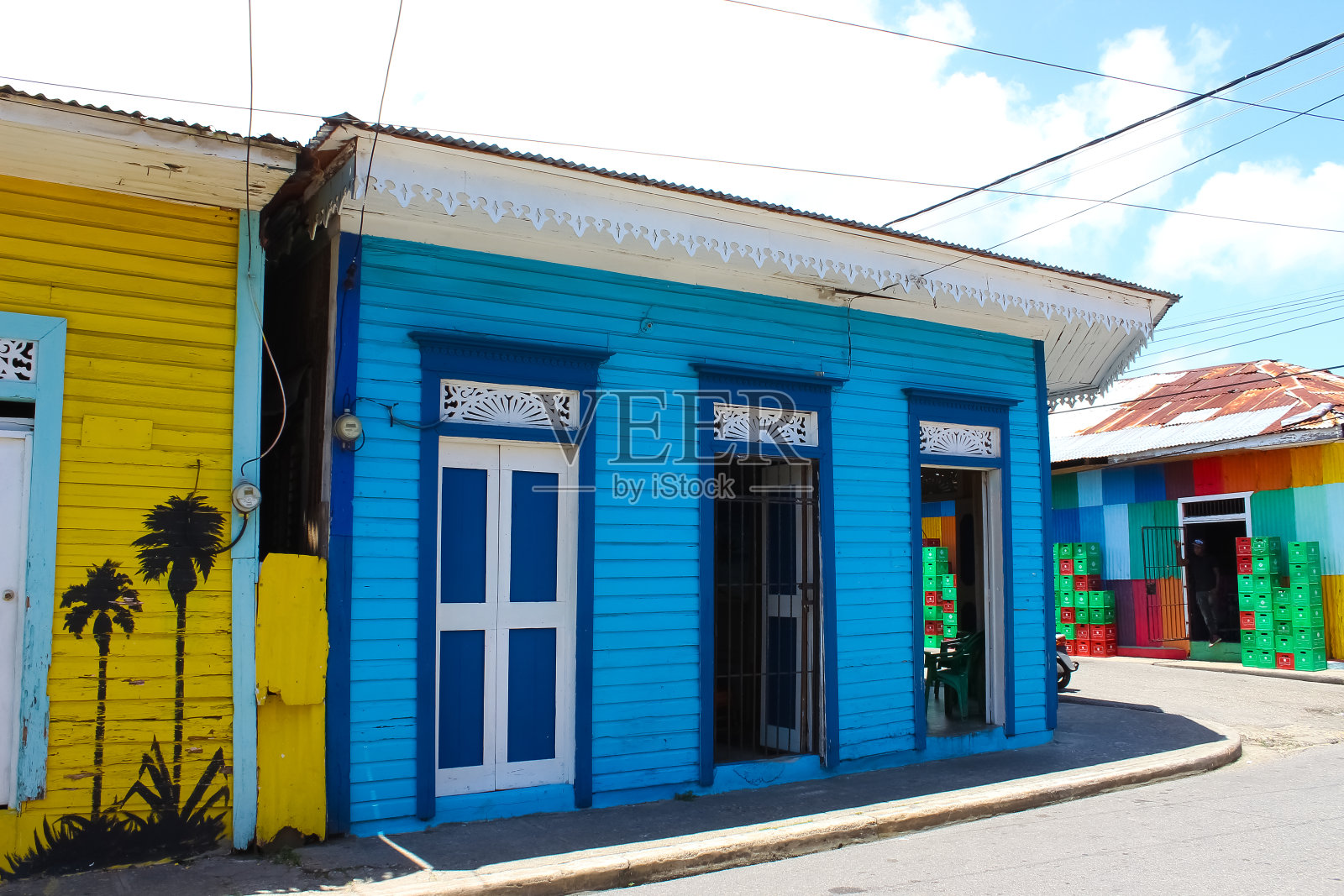 位于多米尼加共和国普拉塔港中心的建筑照片摄影图片