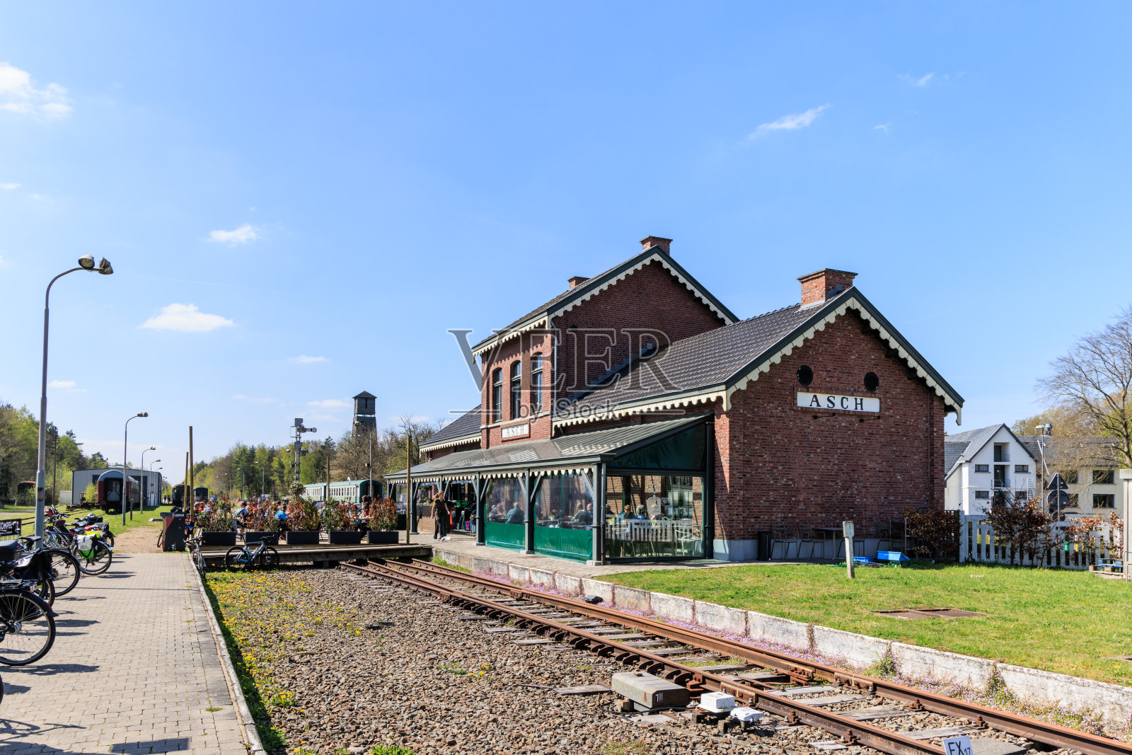 阿斯贝尔格姆车站阿希大楼照片摄影图片