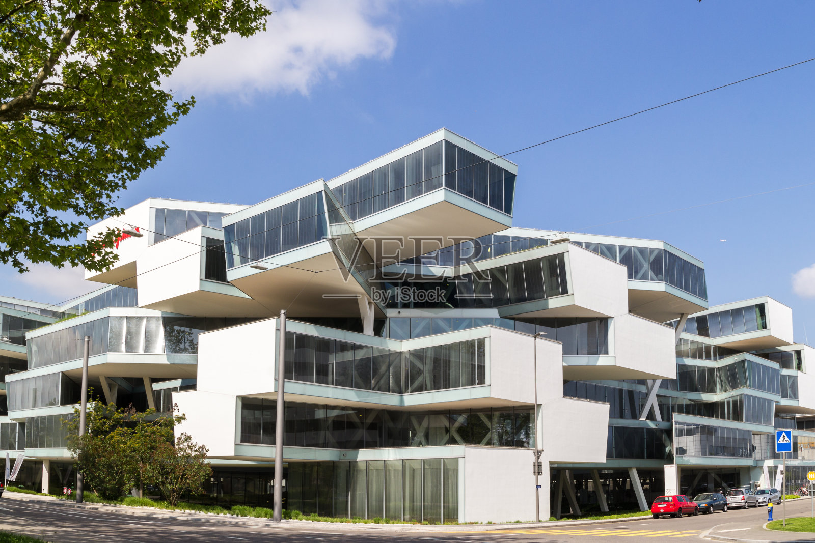 现代建筑的强生和强生商业中心，Allschwil照片摄影图片