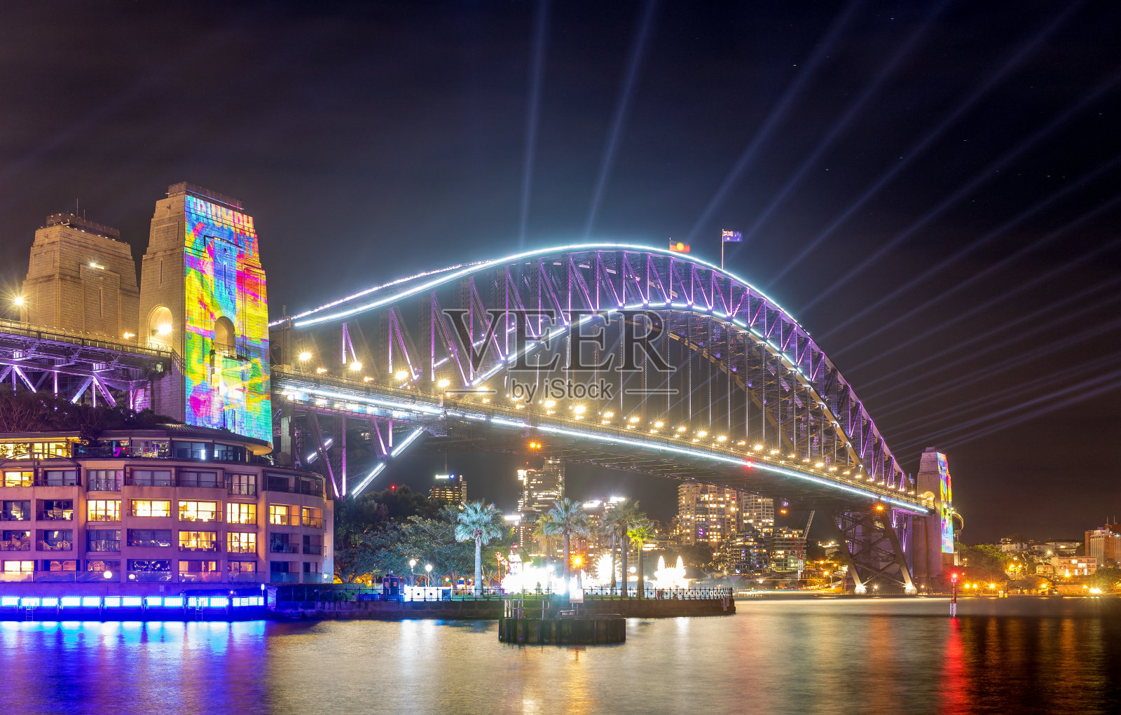 缤纷悉尼2022 -悉尼海港大桥照片摄影图片