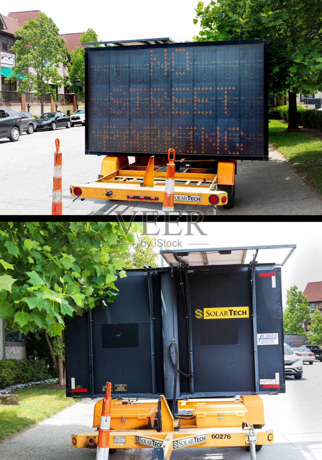 太阳能科技标志前后双联图照片摄影图片