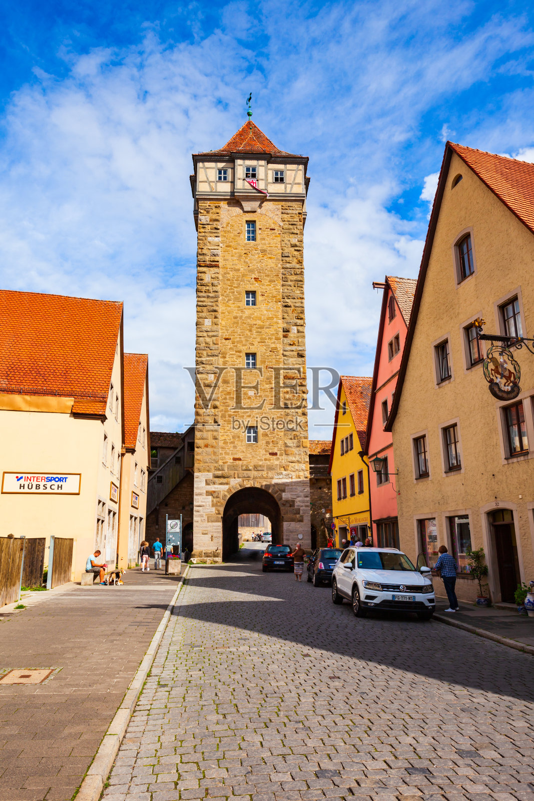 罗滕堡陶伯老城照片摄影图片