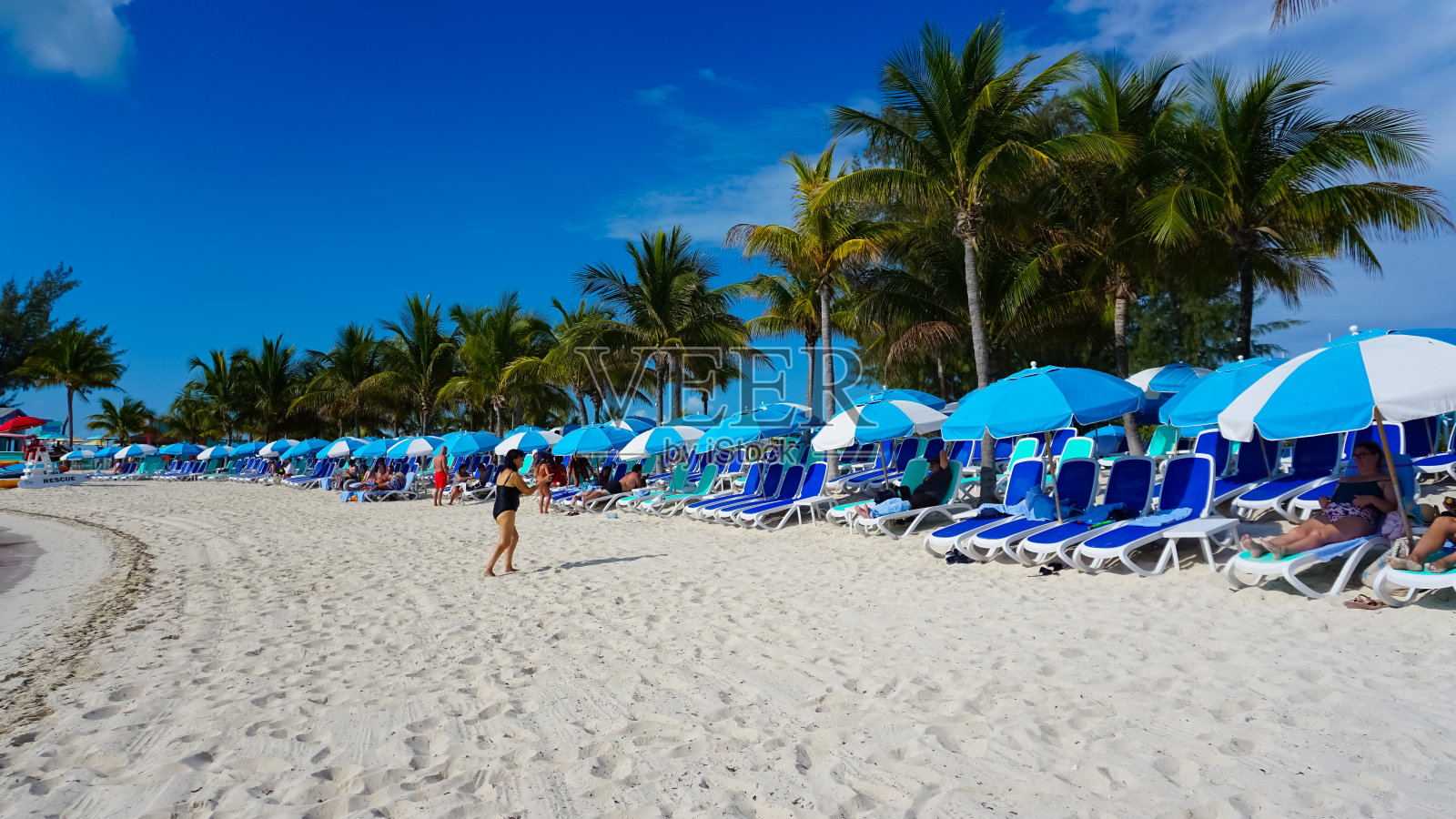 加勒比海的可可岛的景色照片摄影图片