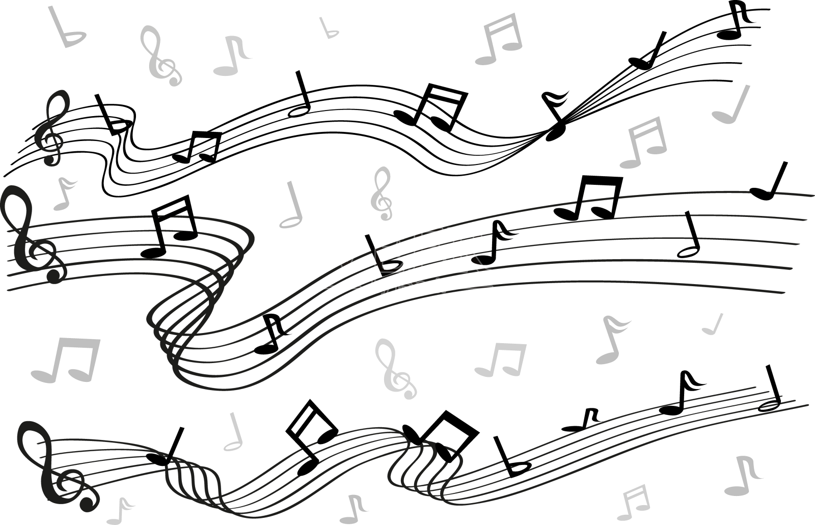 音乐音符波浪线为您的元素设计设计元素图片