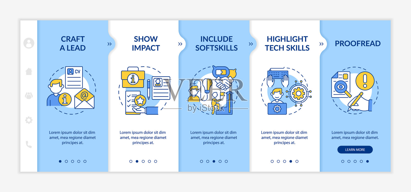 撰写简历模板设计模板素材