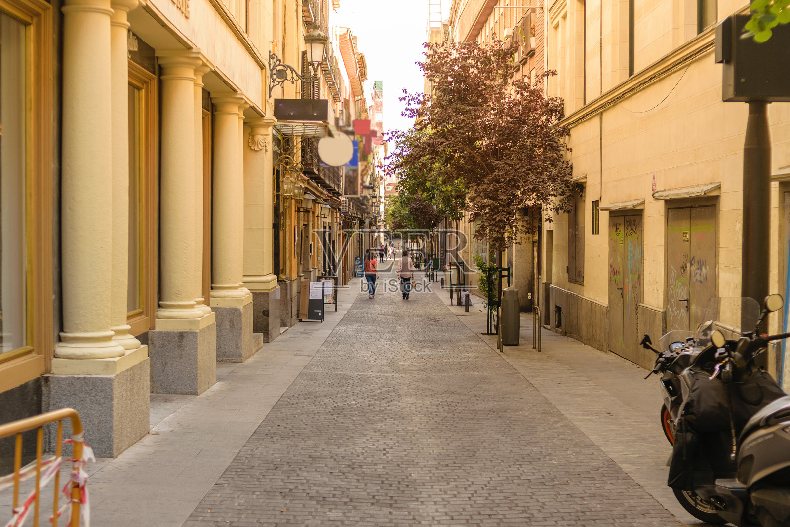 马德里的街道和著名景点的照片照片摄影图片