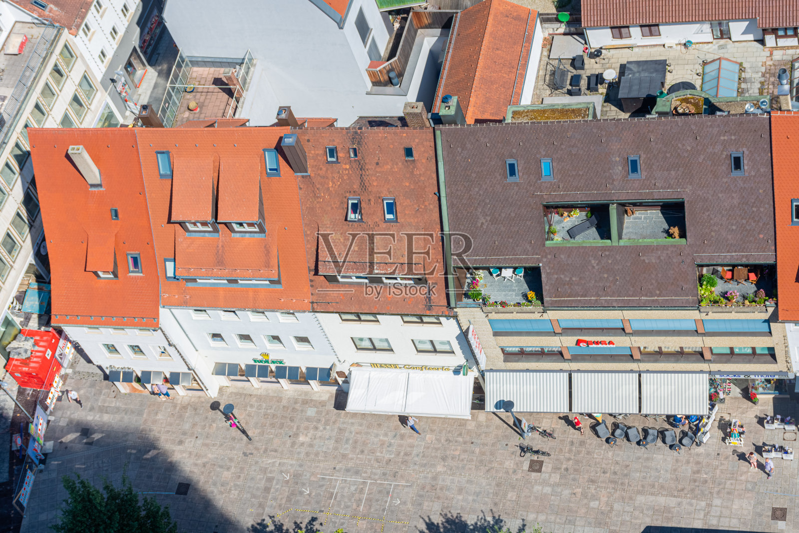 德国乌尔姆的历史中心照片摄影图片