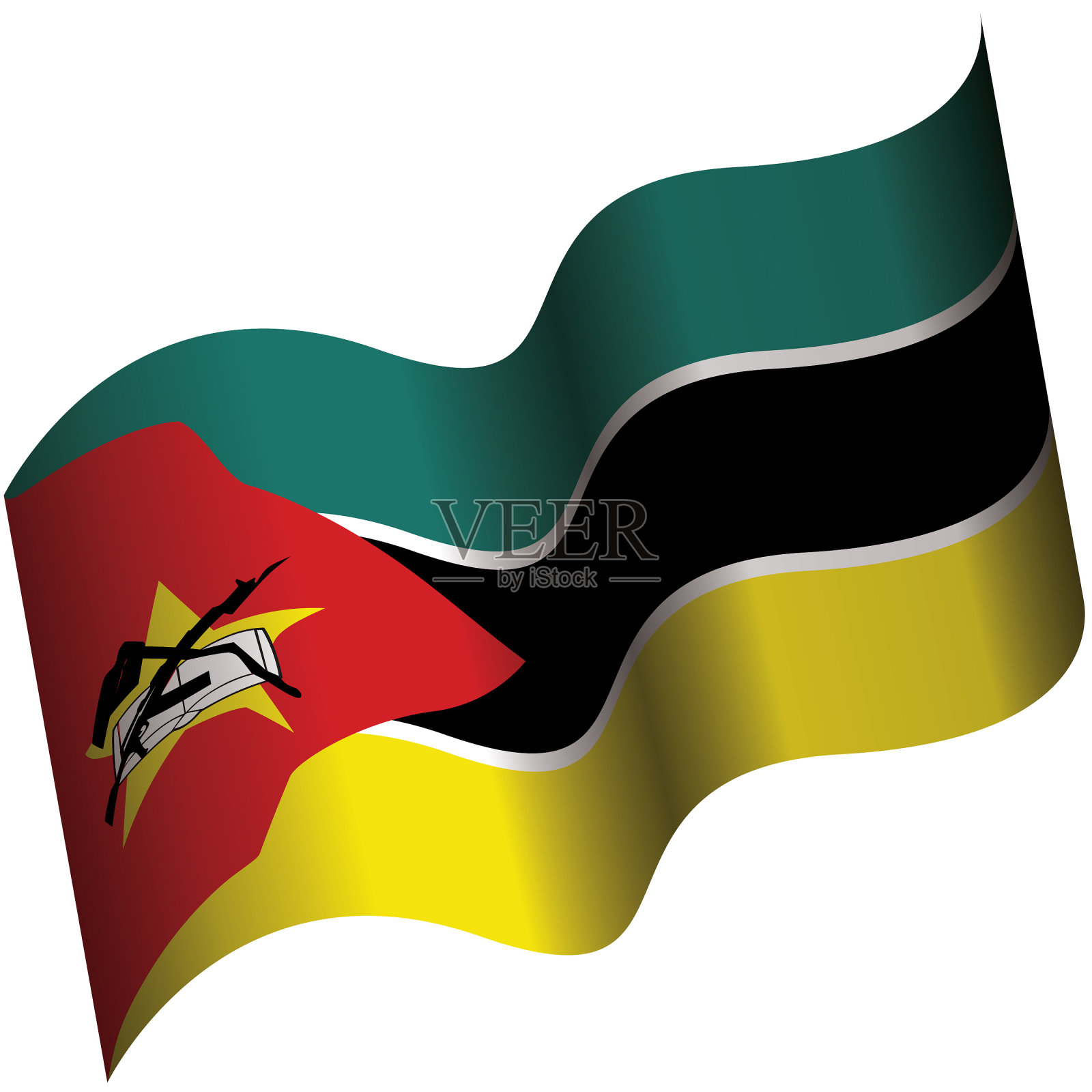 莫桑比克国旗插画图片素材