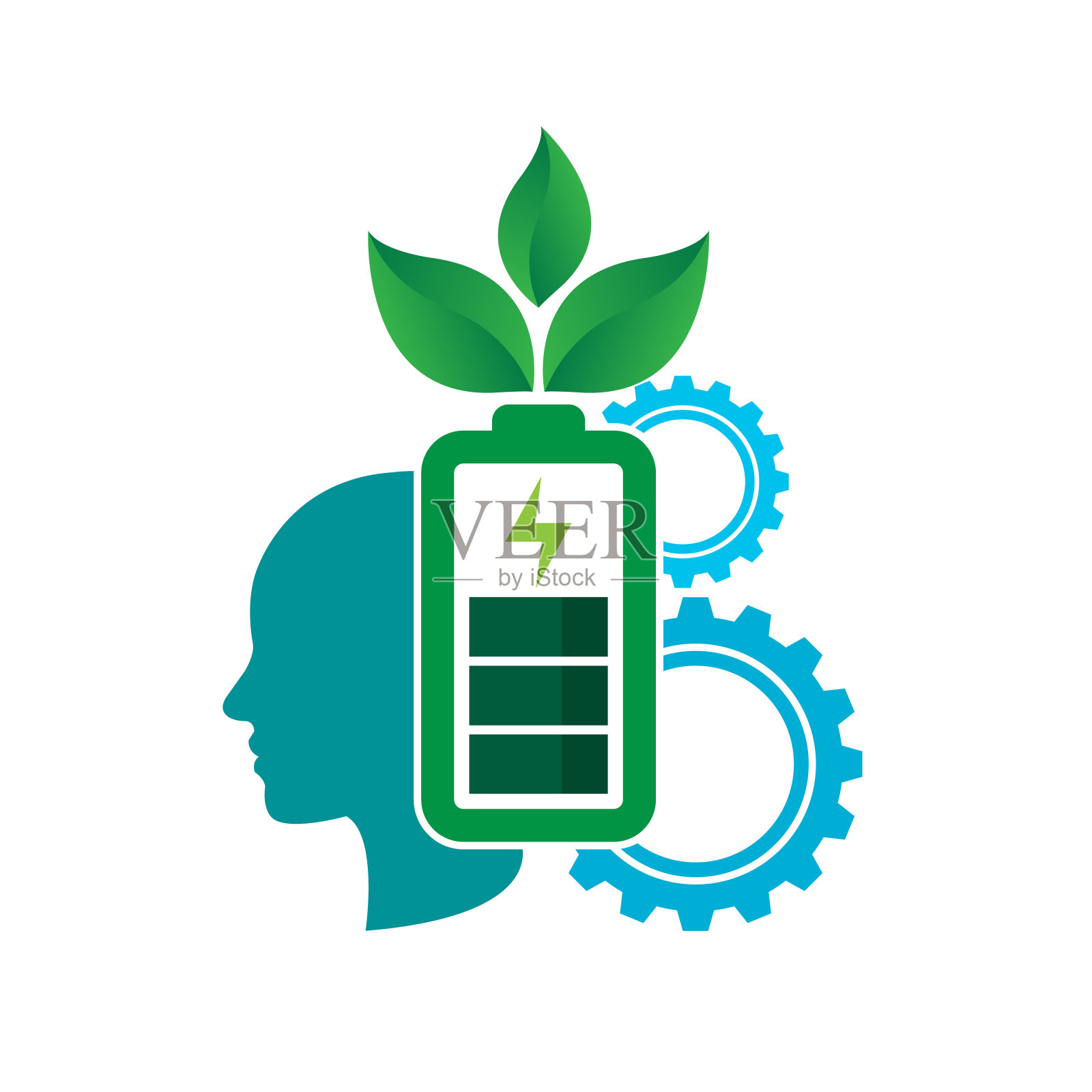 生态能源概念插画图片素材