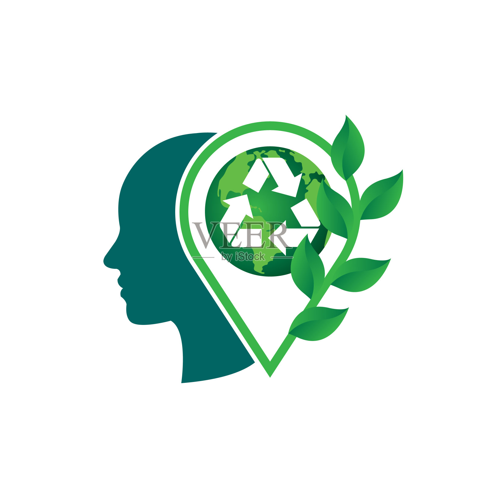 生态友好型插画图片素材