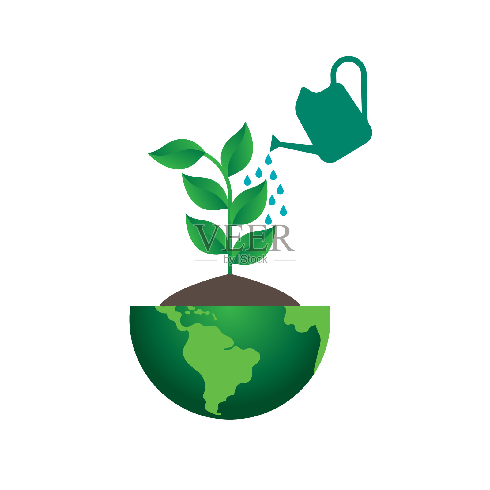 生态世界概念插画图片素材