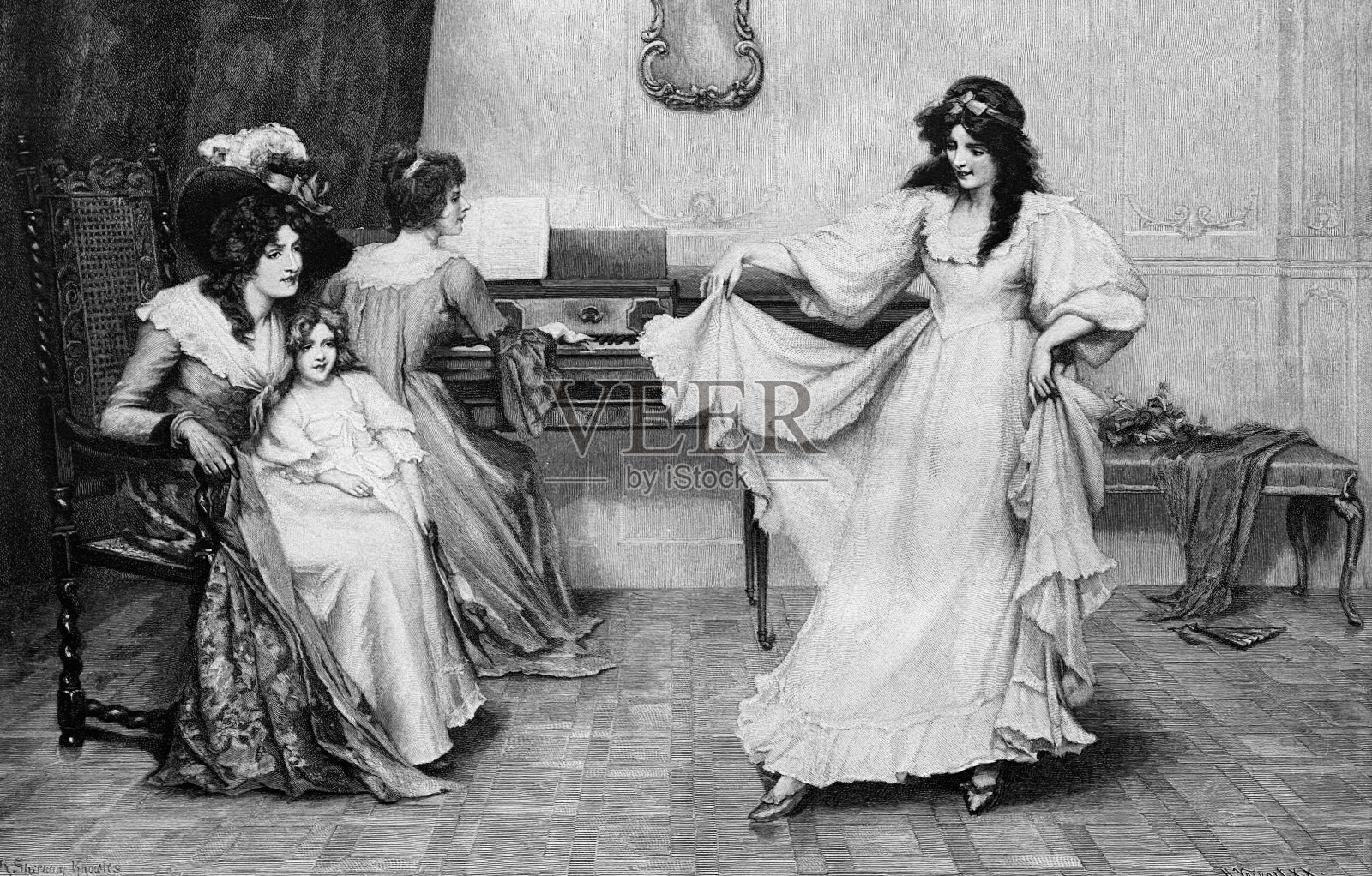 舞蹈培训插画图片素材