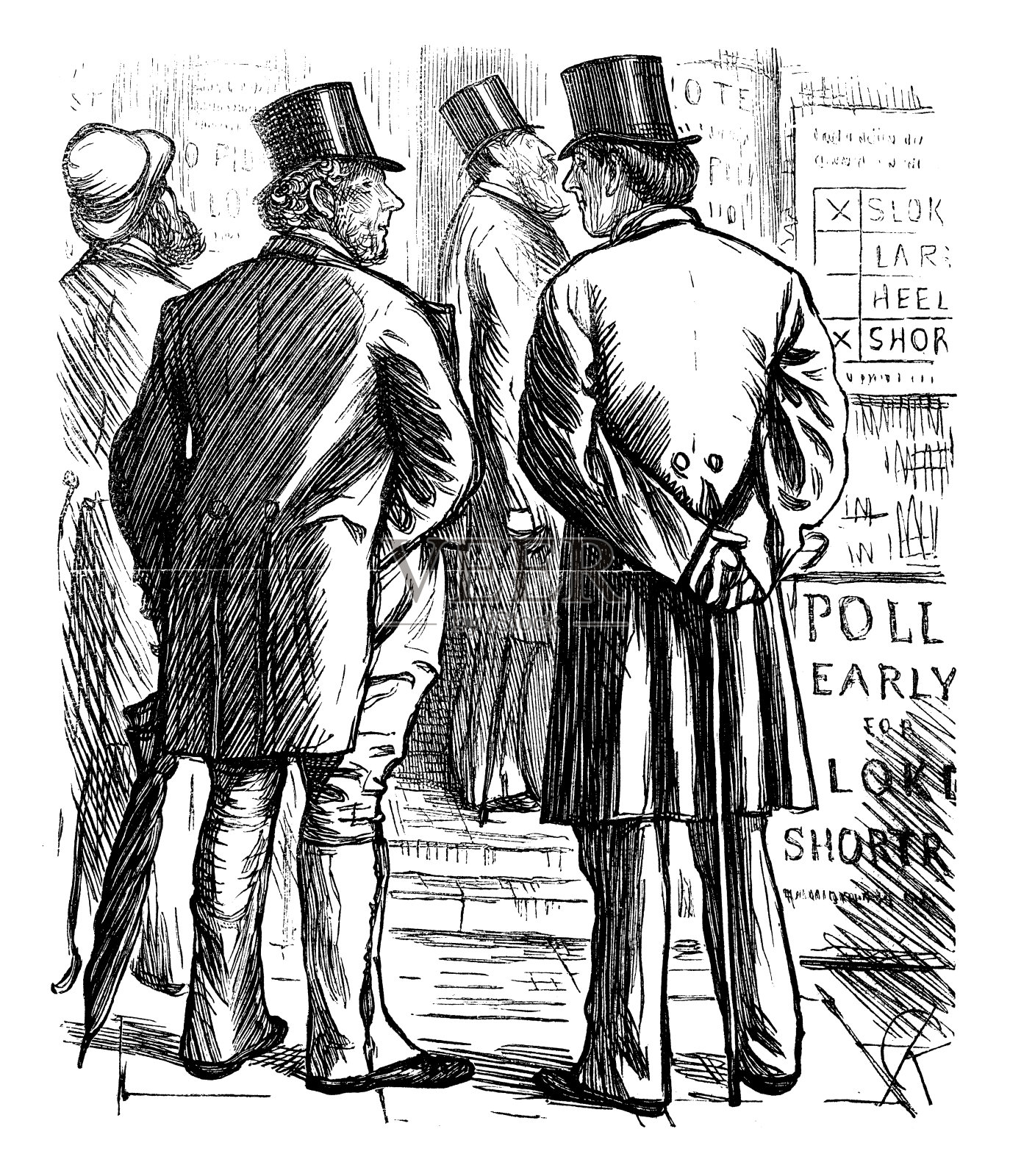 英国讽刺漫画插画图片素材