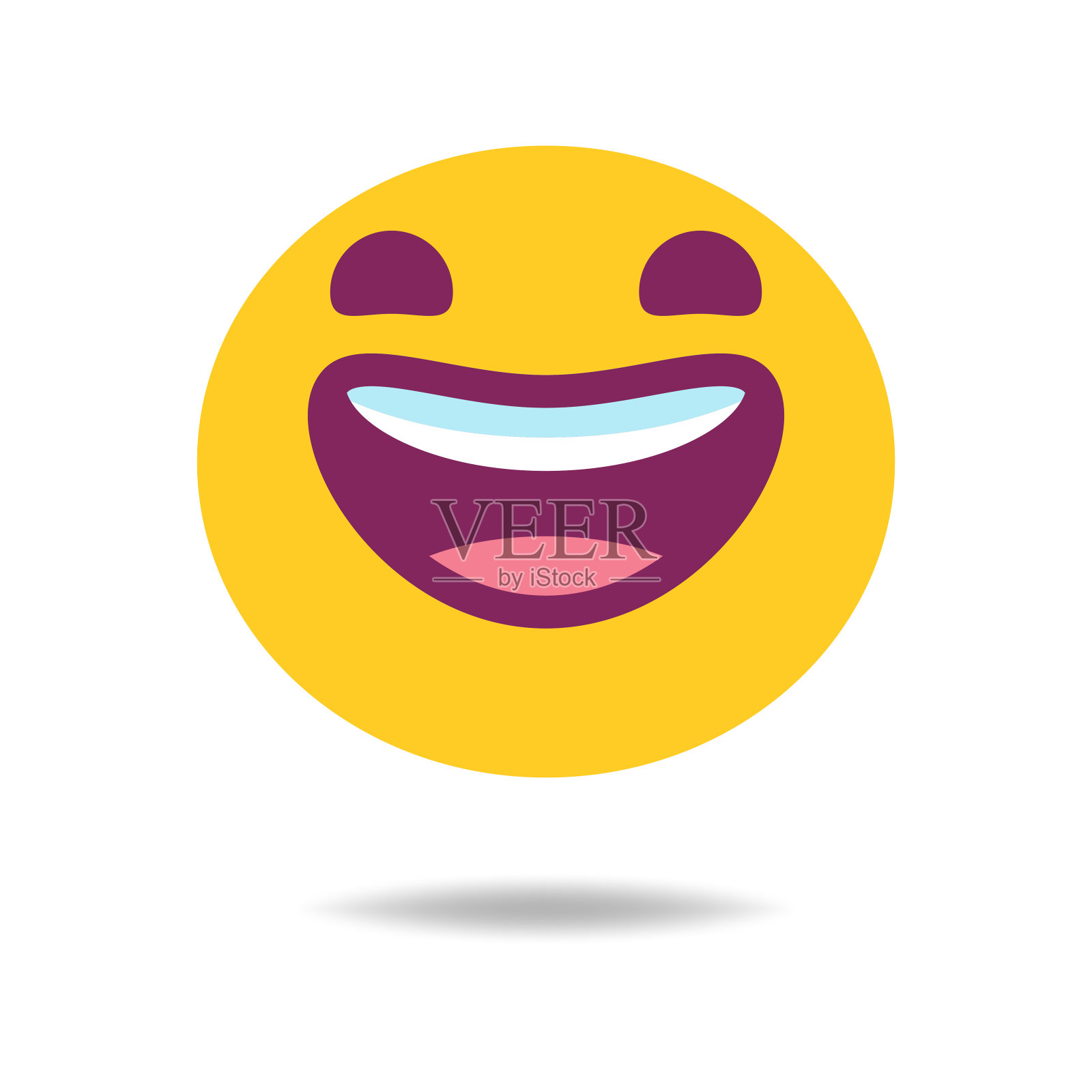 表情符号的喜悦和满足插画图片素材