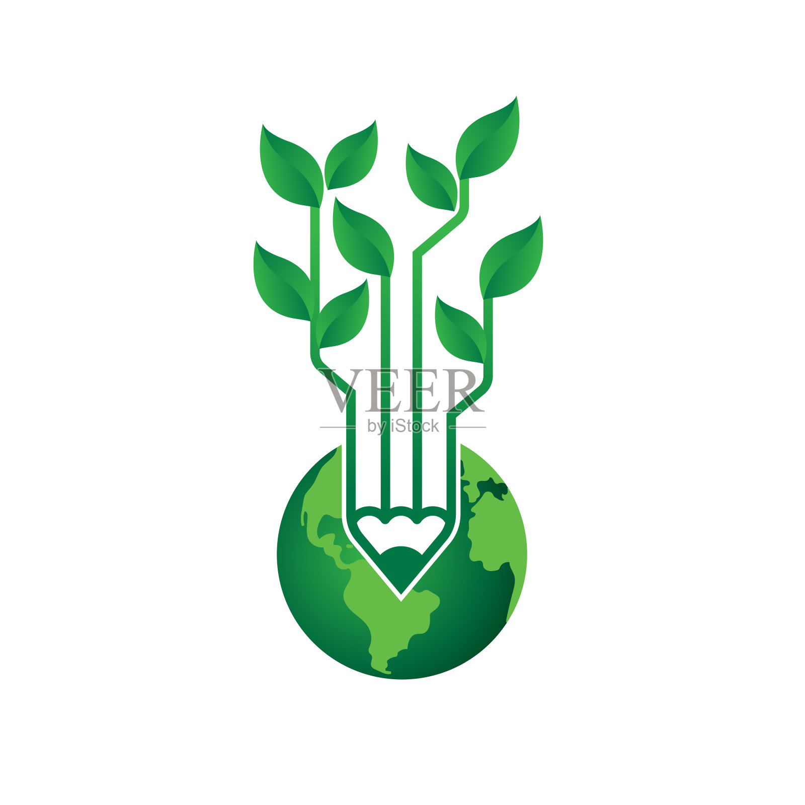 生态世界概念插画图片素材