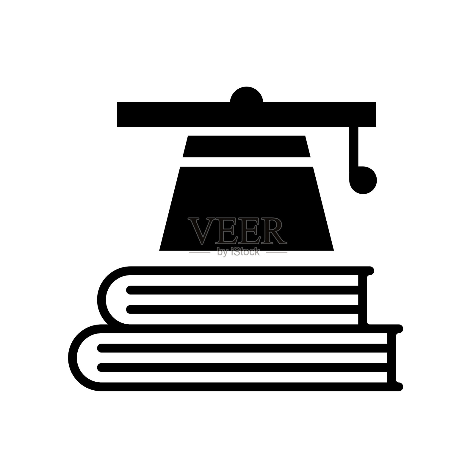 毕业论文黑线和填充矢量图标插画图片素材