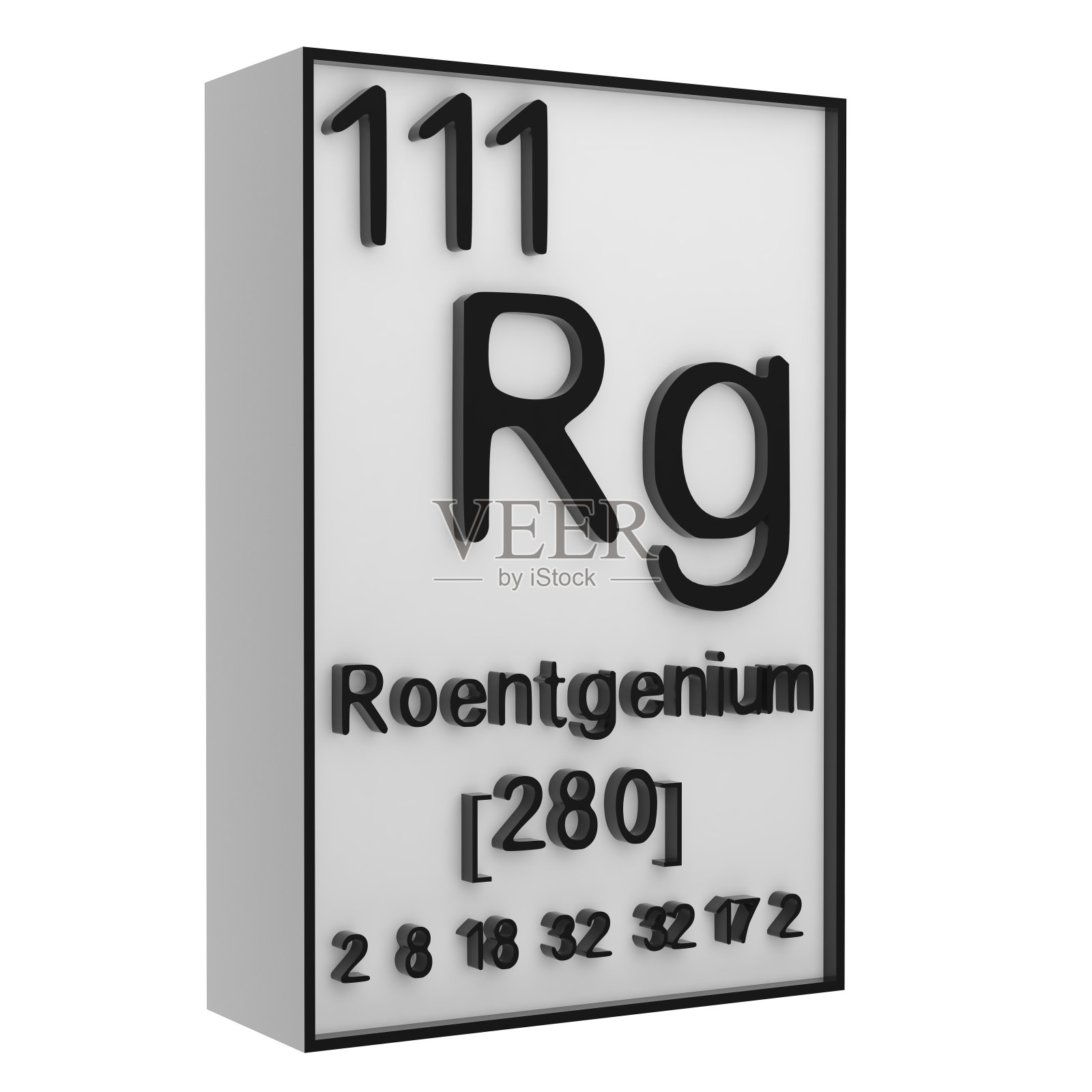 伦琴，是元素周期表上磷的白色黑底，是化学元素史上代表原子序数的符号。, 3 d渲染照片摄影图片