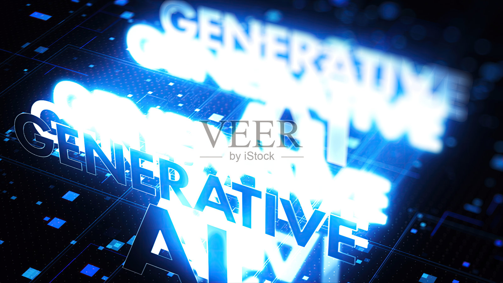 生成式AI概念背景照片摄影图片