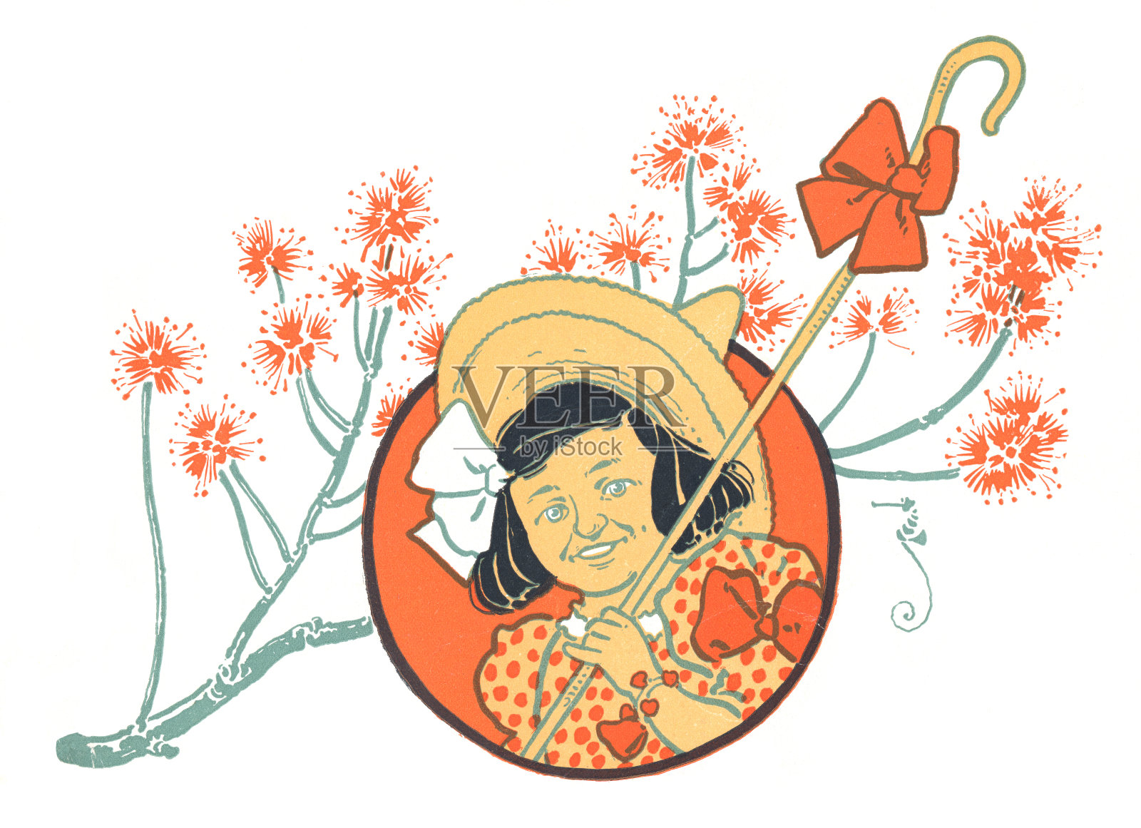 威廉·华莱士·登斯洛的《小波比》——大约1901年插画图片素材