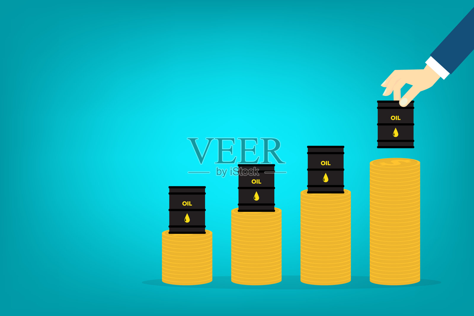 石油，天然气，燃料，汽油价格插画图片素材