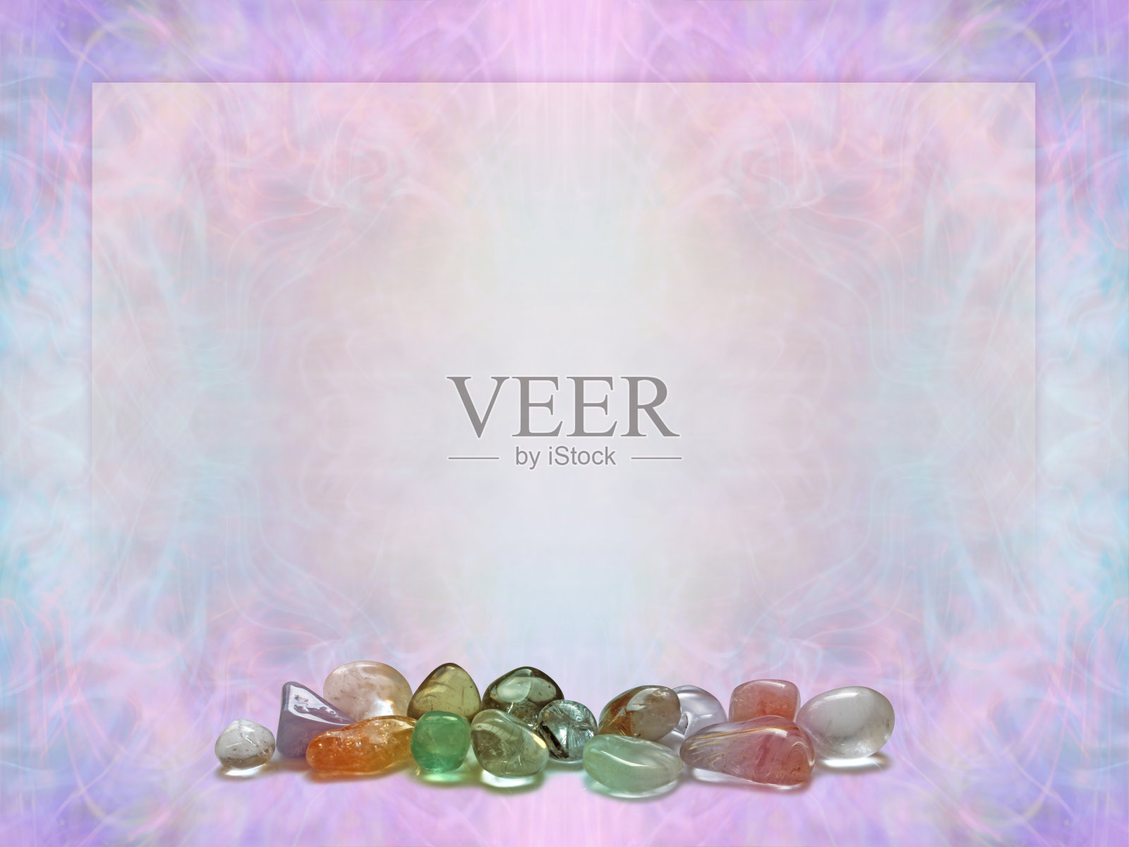 水晶疗愈疗法文凭课程证书颁发模板照片摄影图片