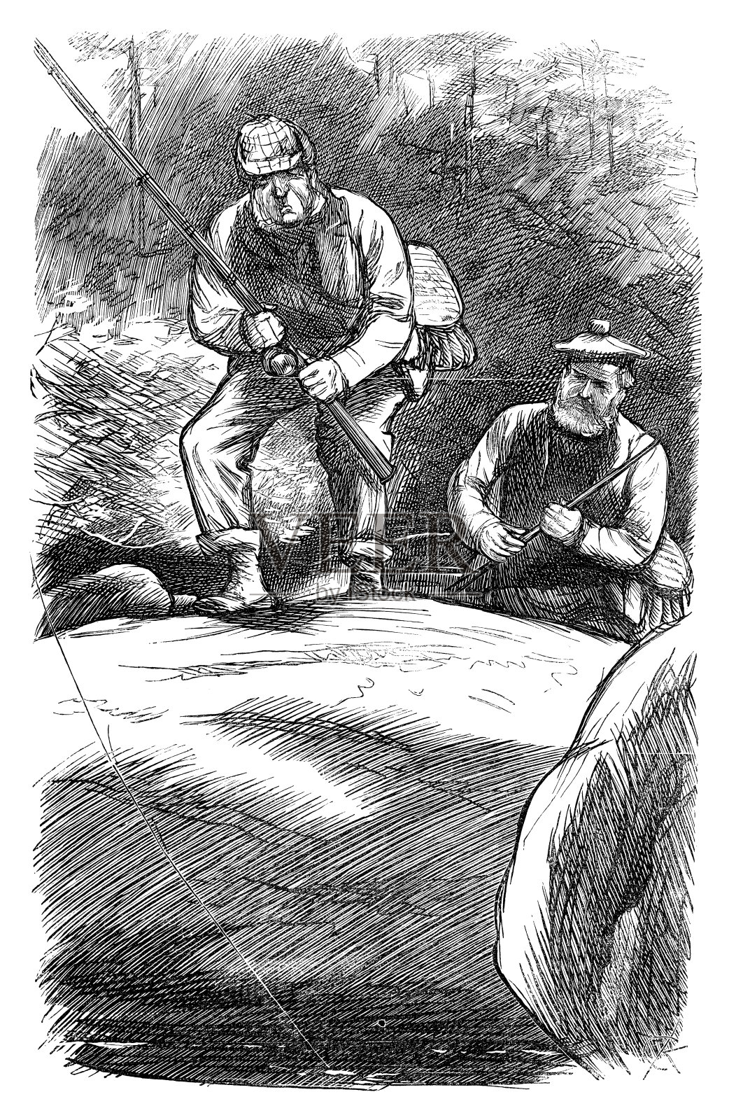 英国讽刺漫画插画图片素材