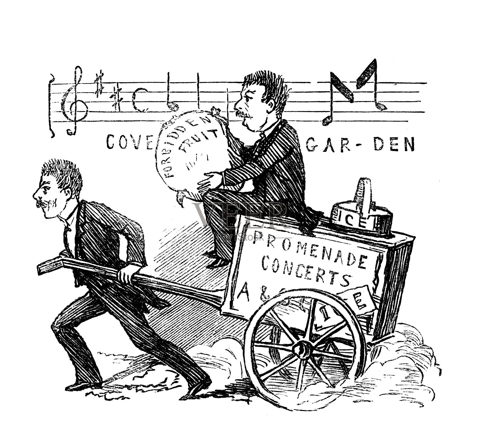 英国讽刺漫画插画图片素材