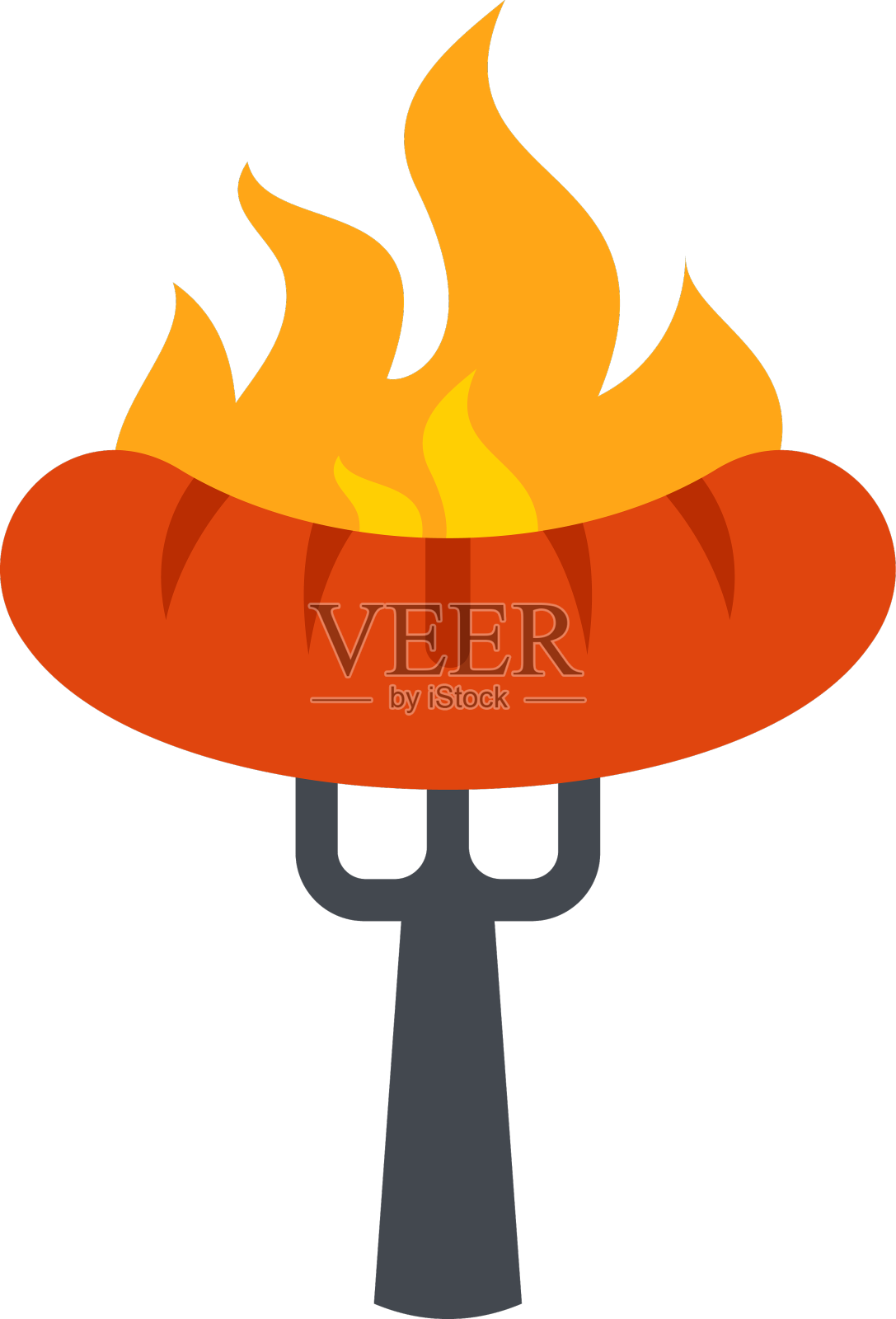 烧烤香肠叉图标图标素材