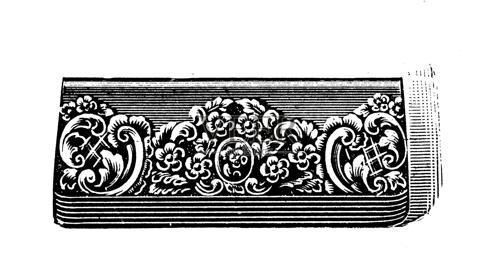 来自英国杂志的古董图片:Purse插画图片素材