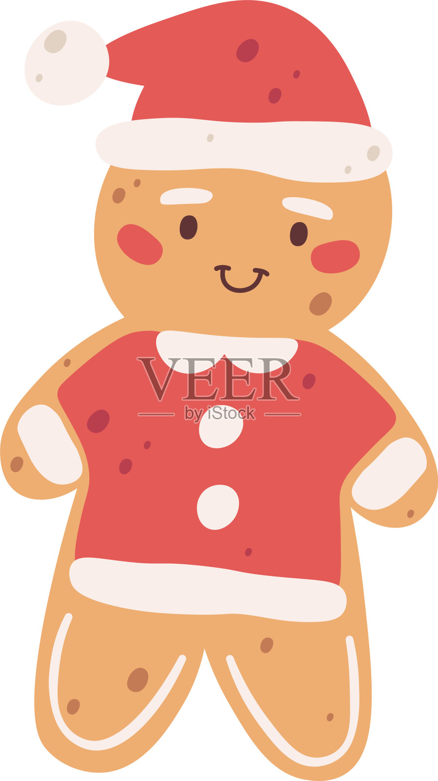 元素_姜饼_man_christmas_set插画图片素材