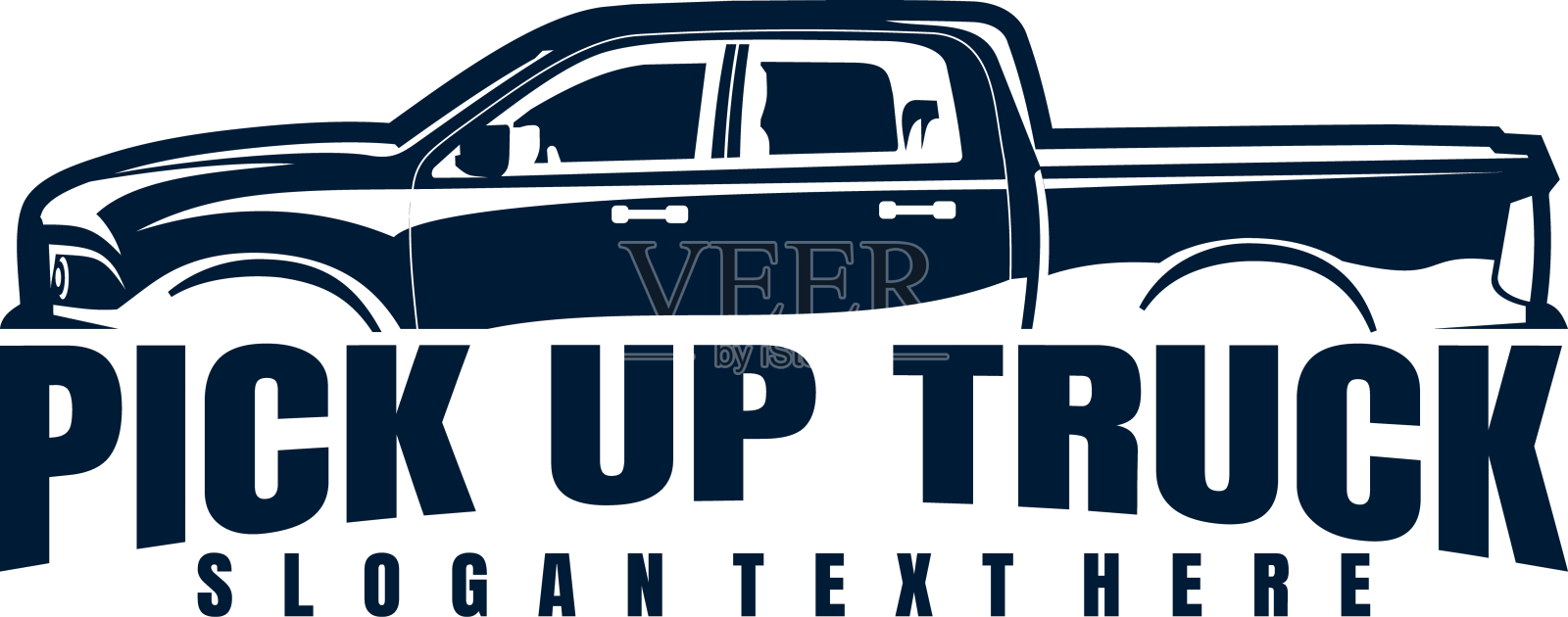 皮卡车标志设计设计元素图片