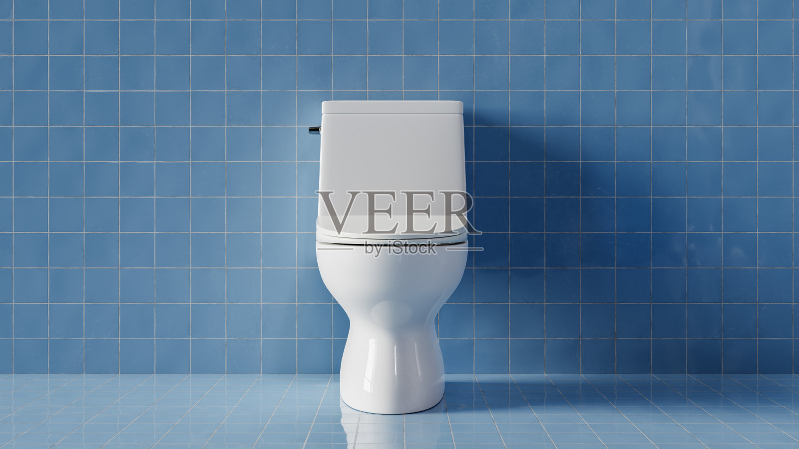 在纯色背景上有厕所的背景，3d渲染照片摄影图片