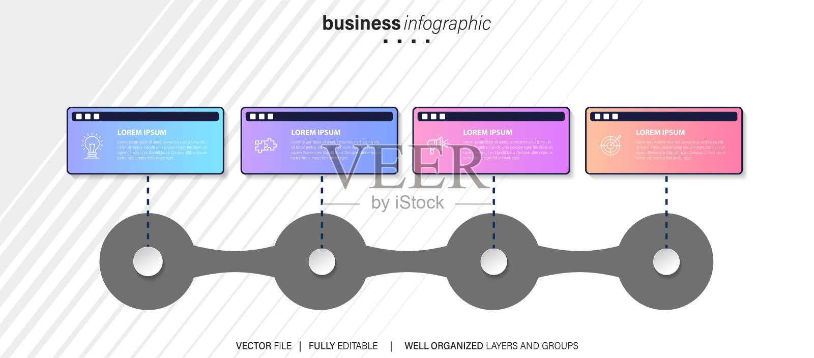 矢量业务信息图模板插画图片素材