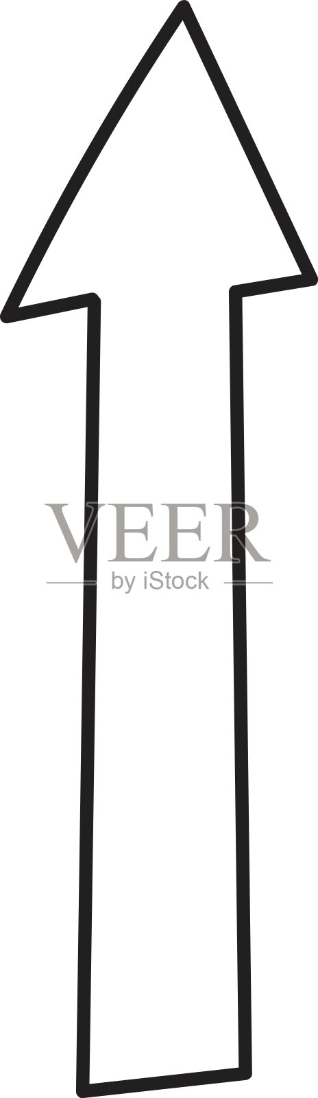 箭头线涂鸦插画图片素材