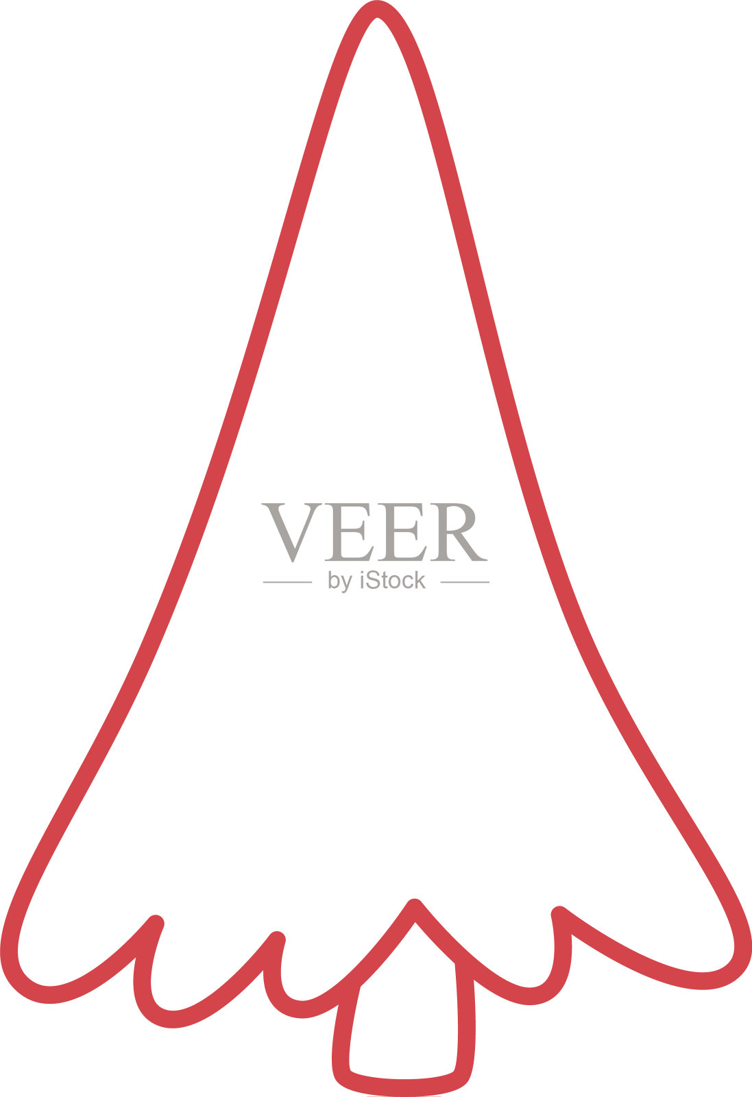 495年_元素_手绘_涂鸦_圣诞节_树_set插画图片素材