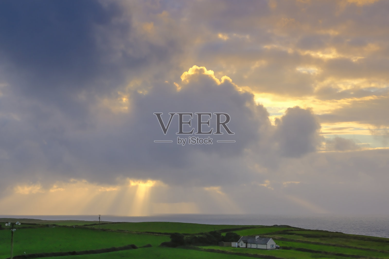 克里县海岸线上美丽的风景照片摄影图片