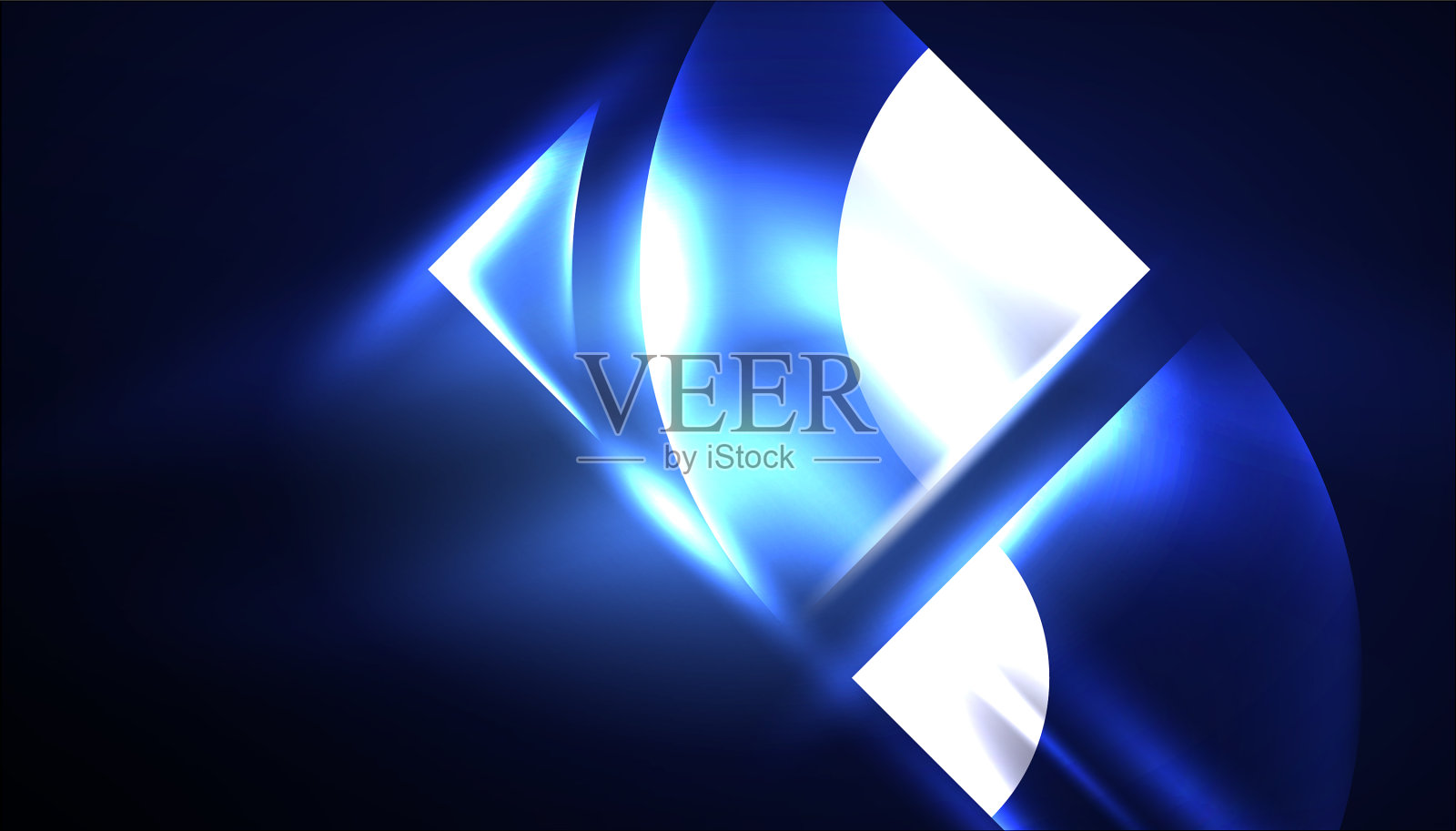 抽象背景霓虹灯发光几何插画图片素材