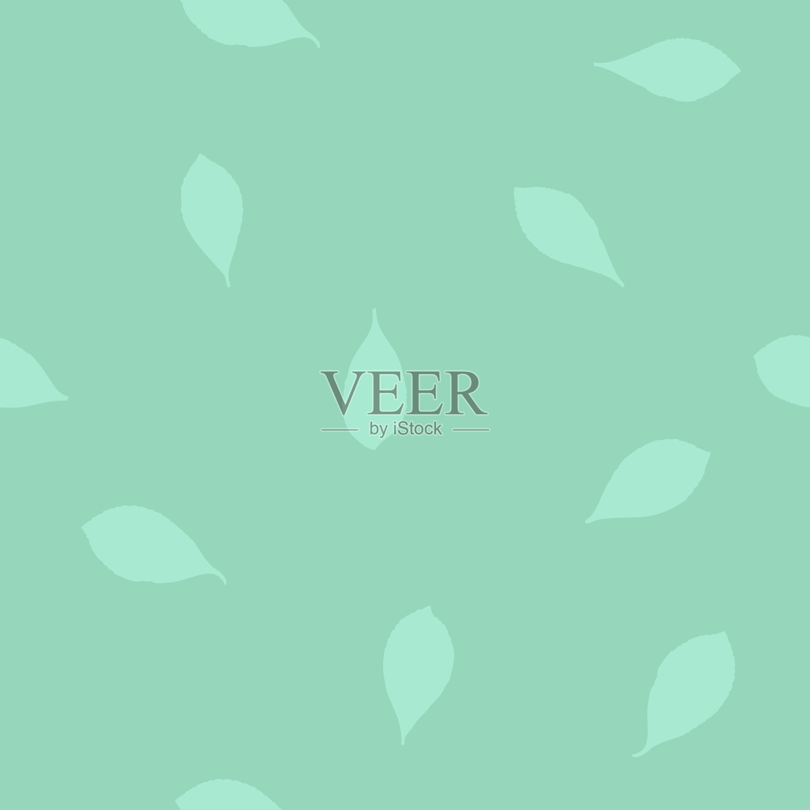 叶子-无缝模式，自然模式，草药，香料，草药从花园插画图片素材