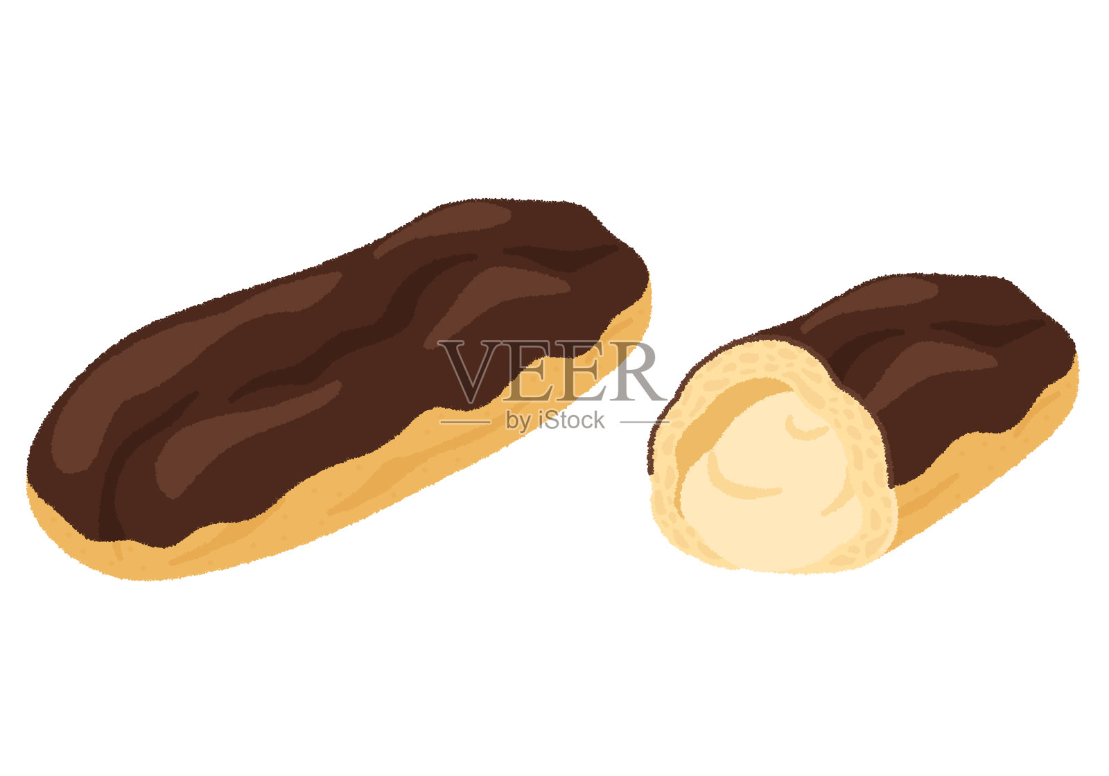 泡芙插画图片素材