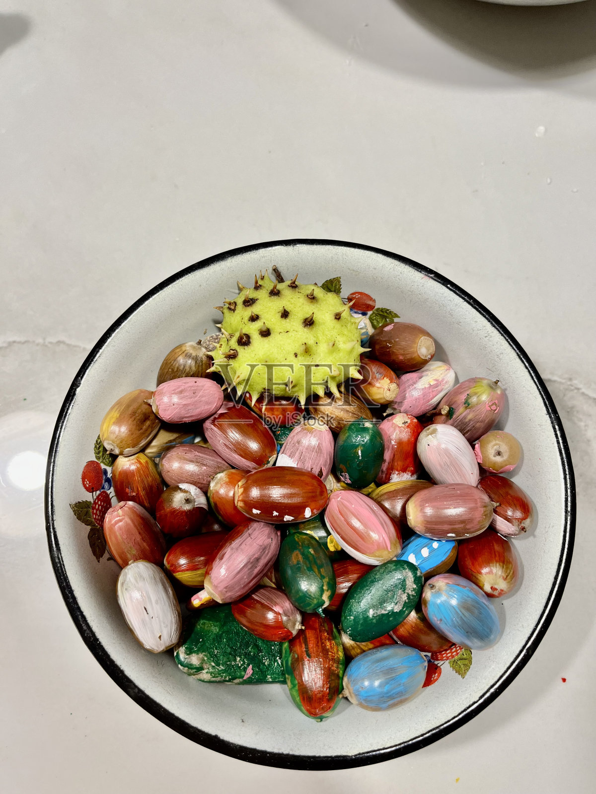 秋天手工橡子照片摄影图片