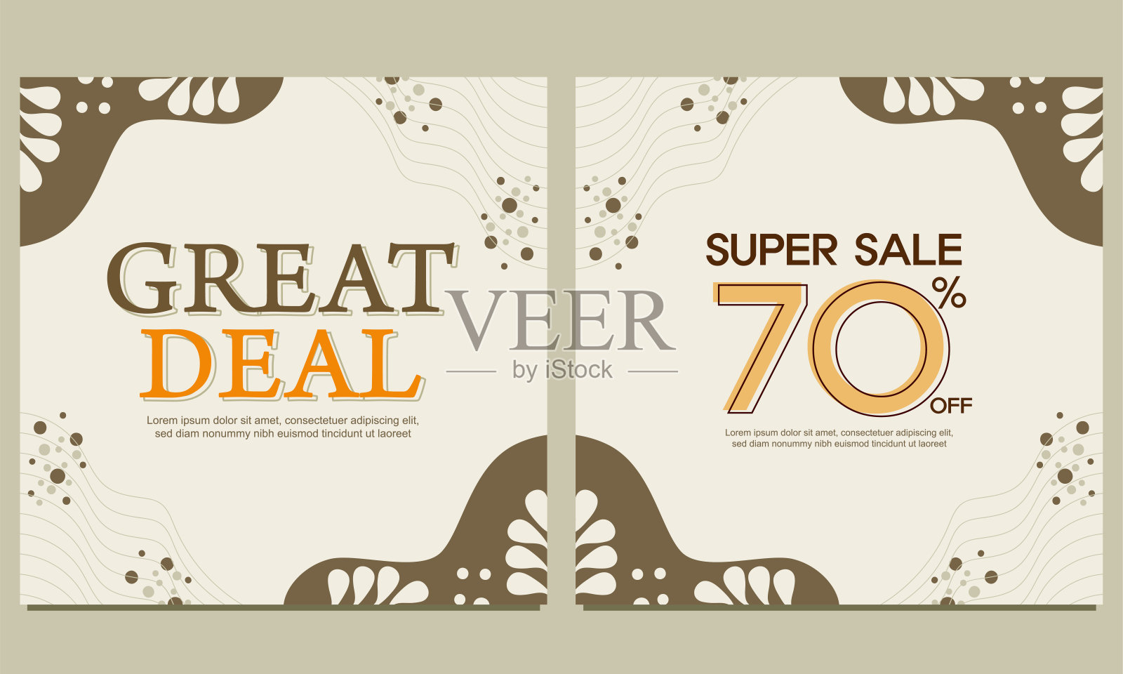 自然的社交媒体帖子背景与花卉装饰。完美的社交媒体帖子，横幅设计和网页横幅。插画图片素材