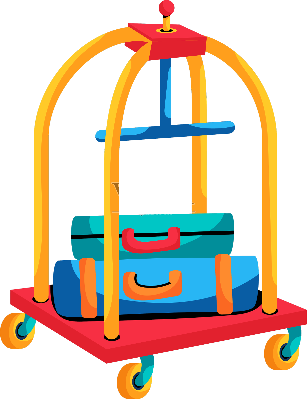 行李手推车设计元素图片