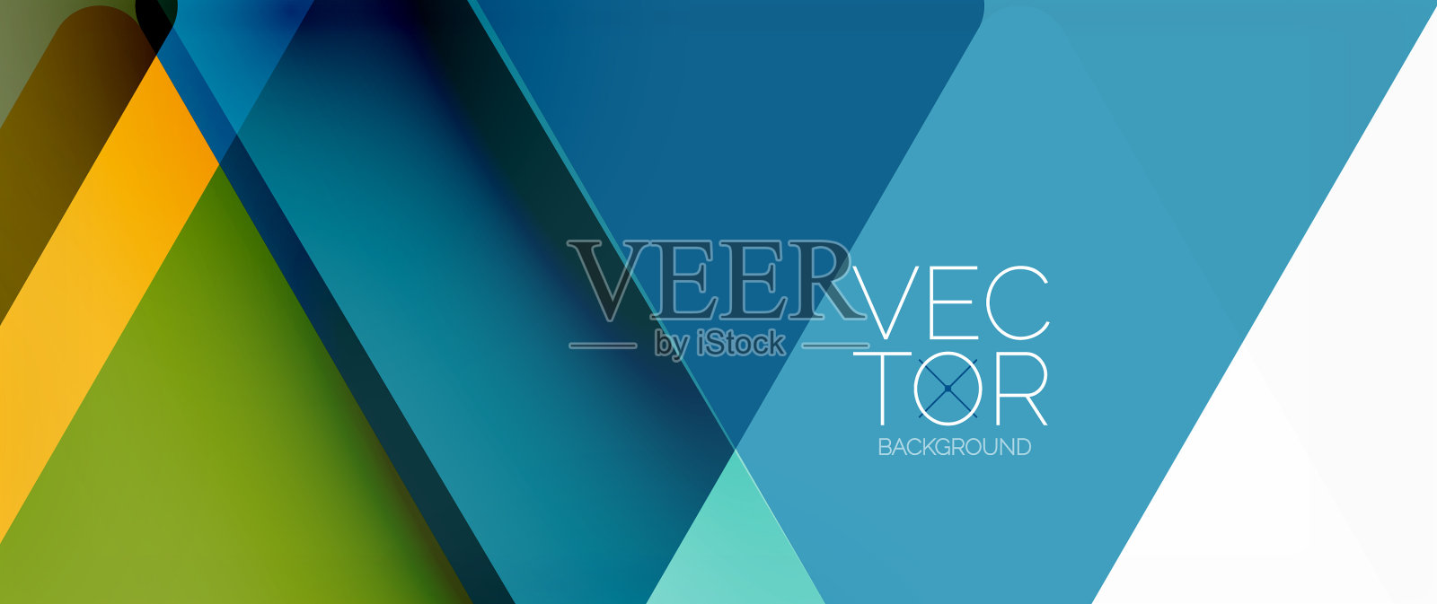 抽象背景色透明三角形插画图片素材