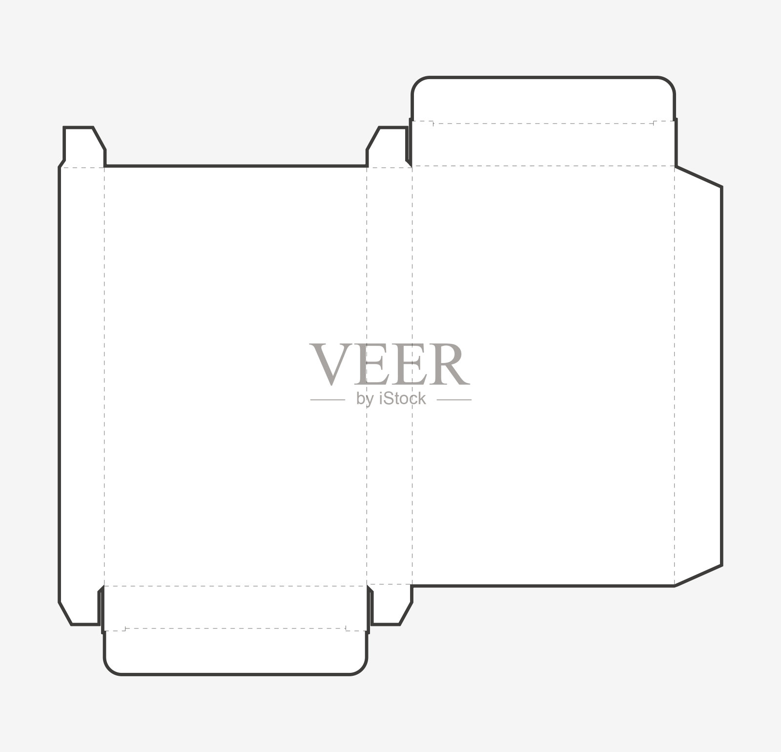 纸箱模切插画图片素材