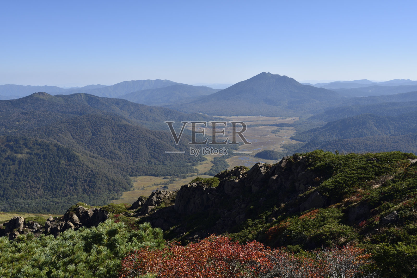 日本群马县尾泽Shibutsu山照片摄影图片