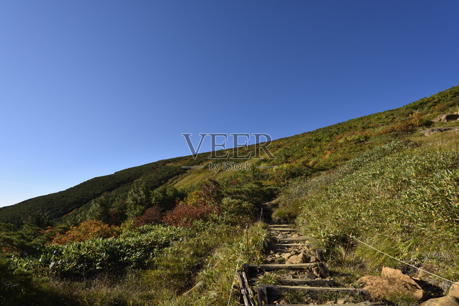 日本群马县尾泽Shibutsu山照片摄影图片