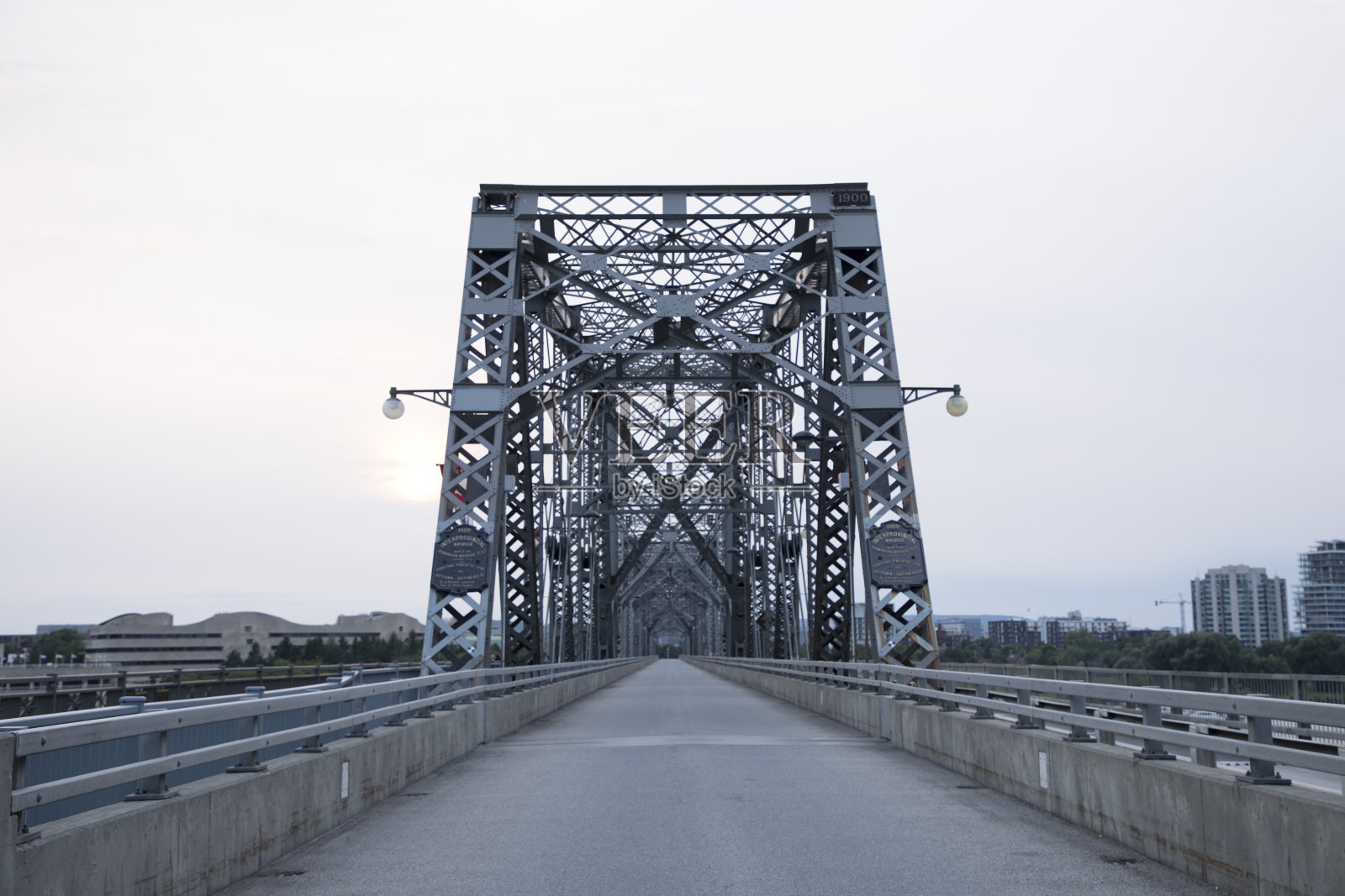 渥太华亚历山德拉大桥的美丽景色照片摄影图片