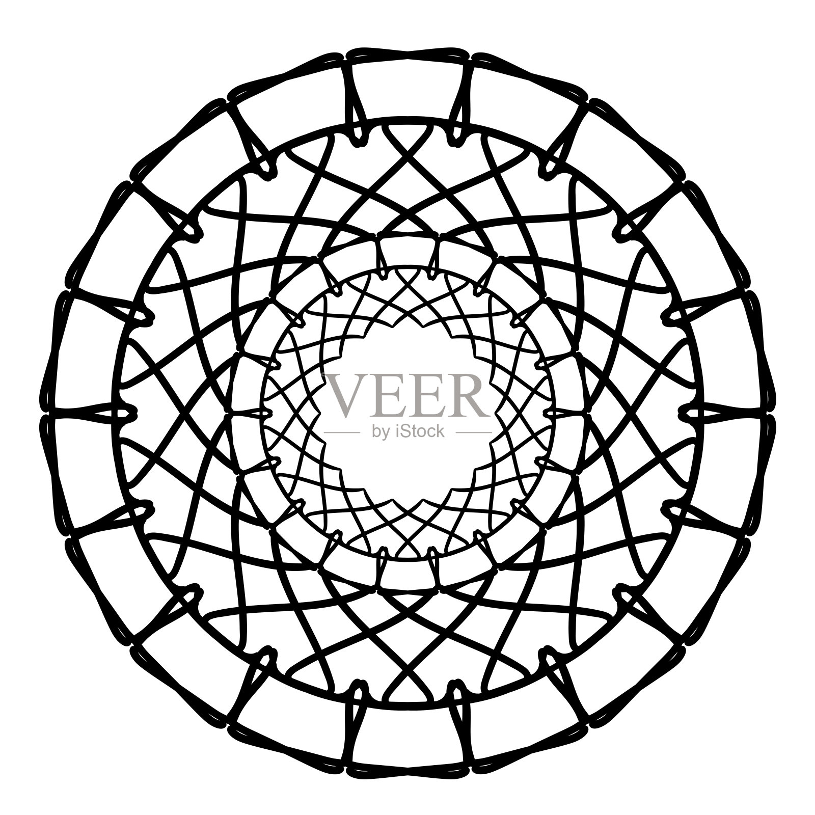 抽象的装饰点缀。矢量插图。插画图片素材