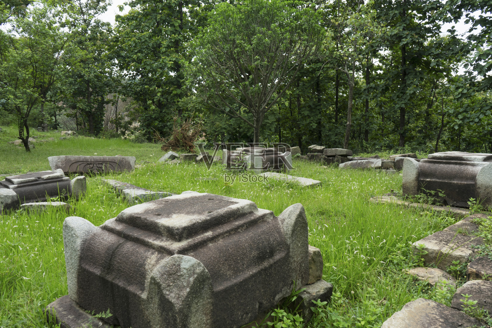 印度东北部阿萨姆邦Kamrup的Baihata Chariali的Madan Kamdev考古遗址照片摄影图片