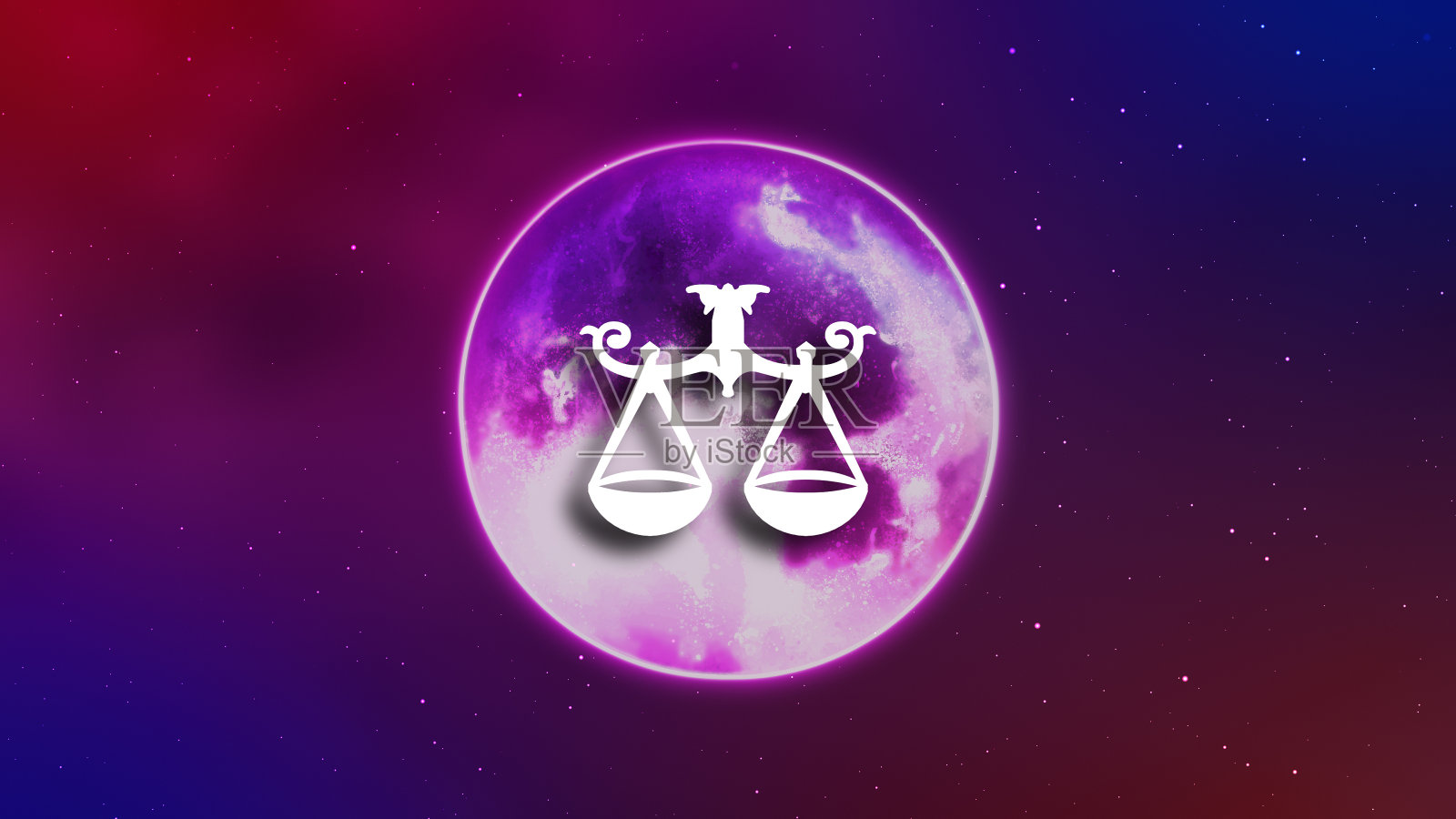 占星术中天秤座的星座照片摄影图片